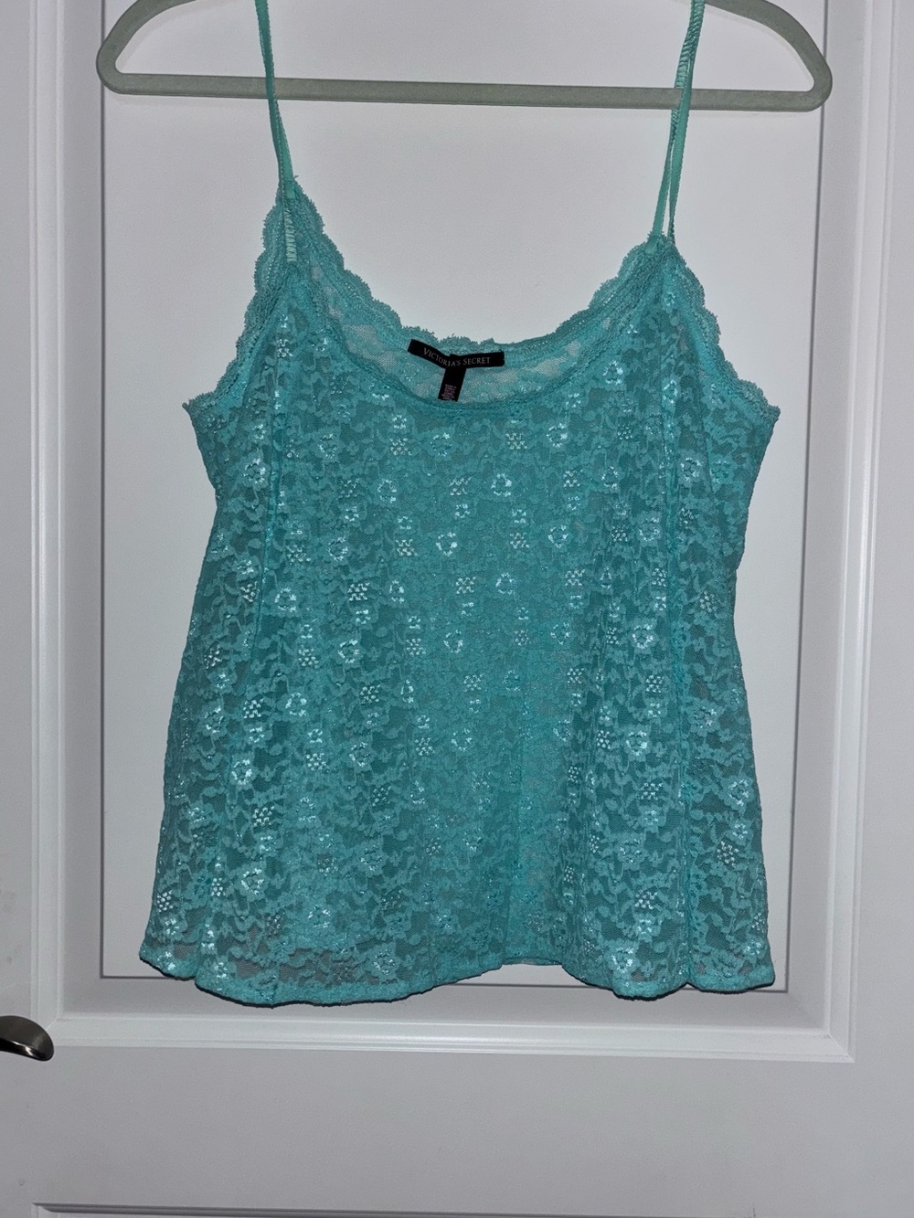 Victoria's Secret Turquoise Lace Camisole